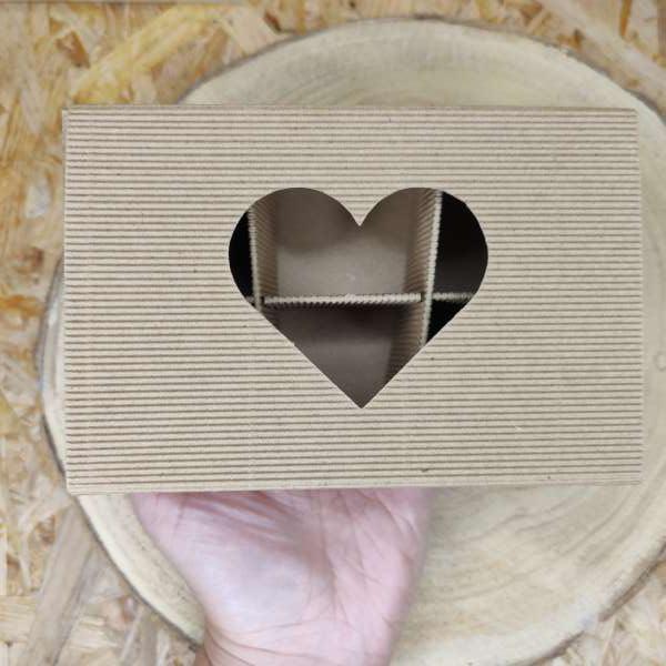 Scatola Fiammifero con Cuore – Porta Oggetti e Confettata Fai da Te in Cartone Grezzo